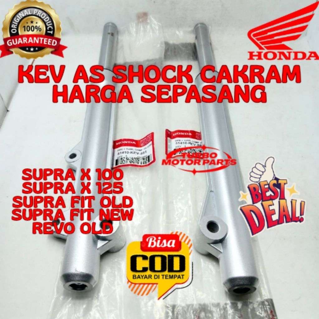 AS SHOCK CAKRAM SEPASANG  ORIGINAL HONDA KODE KEV, AS SHOCK CAKRAM SUPRA X 100, AS SHOCK CAKRAM SUPR