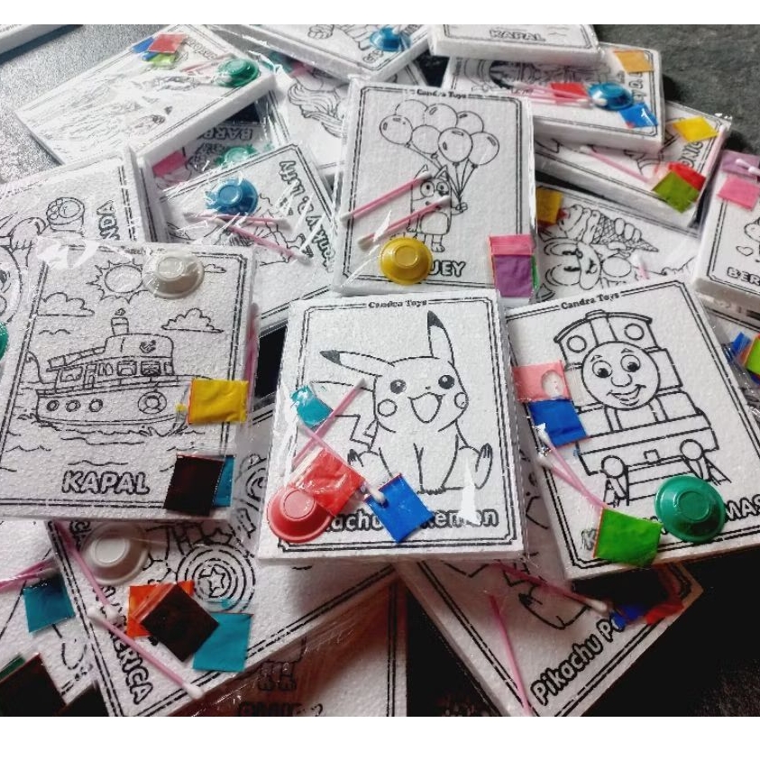 MAINAN MEWARNAI ANAK STYROFOAM / MAINAN EDUKASI ANAK