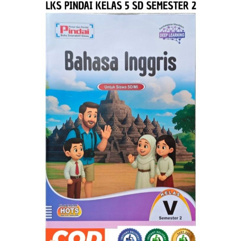 Lks Pindai Bahasa inggris Kelas 5 SD/MI Smt 2 Kurmer   Murah