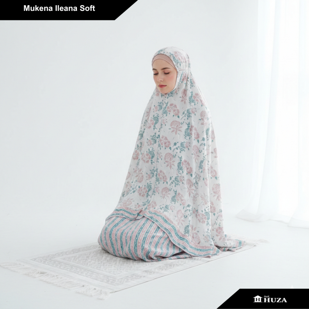 Batik Huza Mukena Batik Dewasa Mukena ILeana Soft