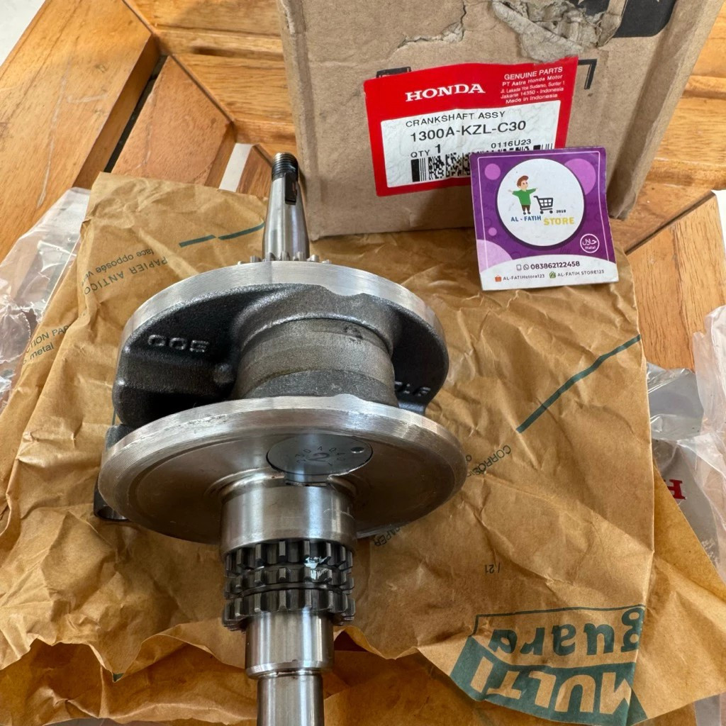 Kruk As Crankshaft Assy Beat Fi Stater Kasar Spacy Fi Vario 110 Esp Original AHM 1300A-KZL-C30