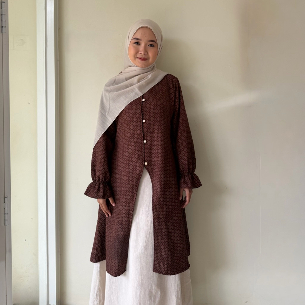 MEERA TUNIK by mykikstore - simple tunik - outfit lebaran - outfit kondangan