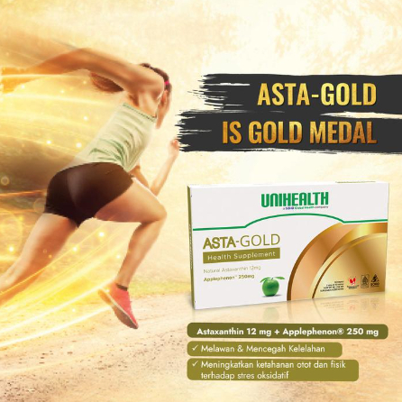 Astaxanthin 12mg dan Applephenon Unihealth suplemen ginjal ASTA-GOLD Unihealth