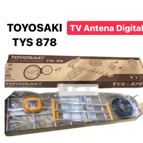 Antena TV Digital Outdoor Toyosaki TYS 878 / Antena LED Smart TV / Antena TV Analog Support STB
