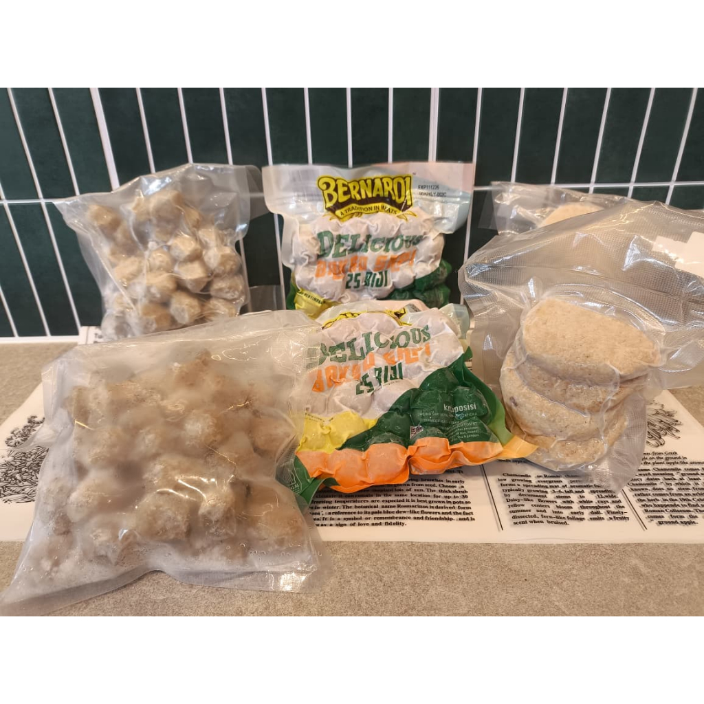 Frozen food - Bakso (FIVA Bakso Ayam, Bernadi Bakso Sapi, Bakso Ikan Goreng)