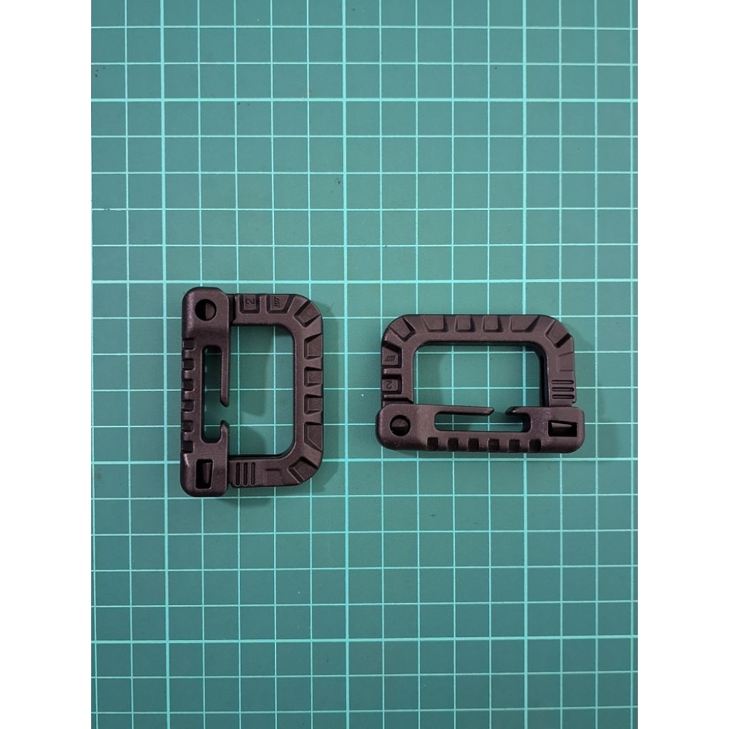 carabiner tactical buckle woojin / carabiner plastic buckle taktikal / edc tool buckle / gantungan k