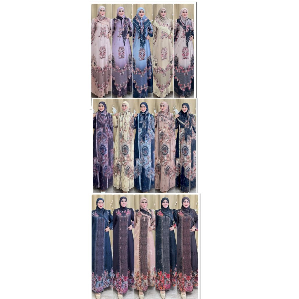 BISA COD (PRINTING SERIES BY DIJAH ORI PREMIUM GAMIS DIJAH TERBARU GAMIS PRINTING