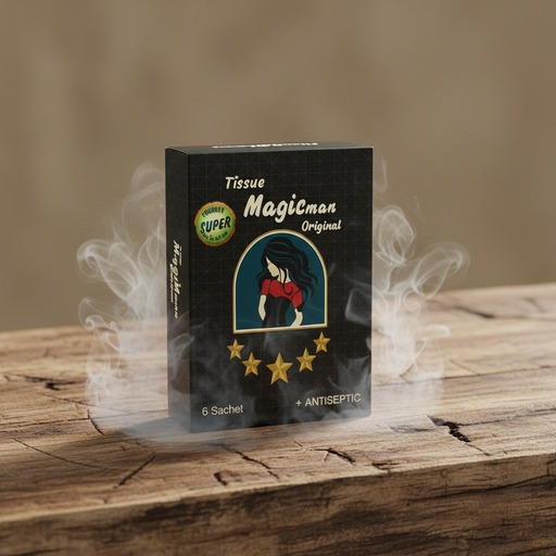 Tissue Magic Man Black Original BPOM - Distributor Resmi Tisu Pria