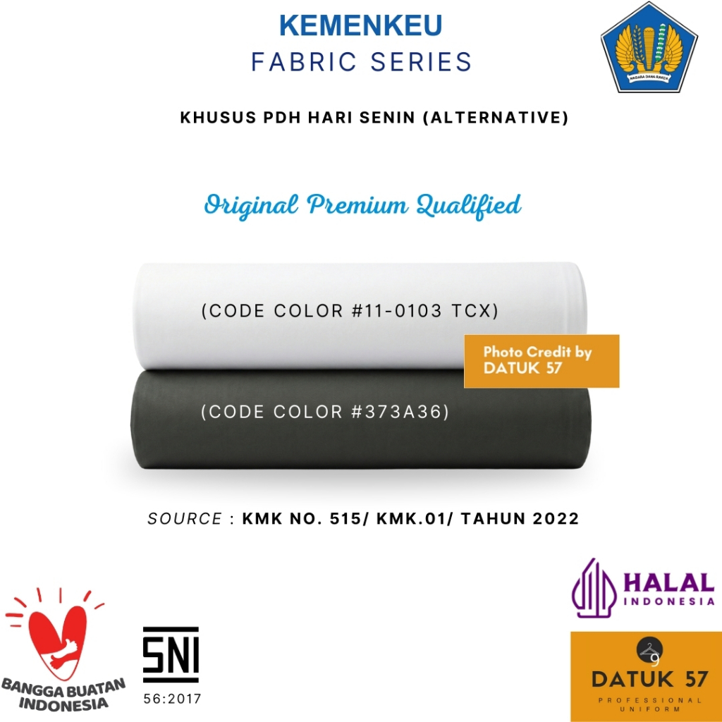 [KAIN] Original Premium by Datuk57 : Seragam Kemeja Kemenkeu Kementerian Keuangan Alternative Color 