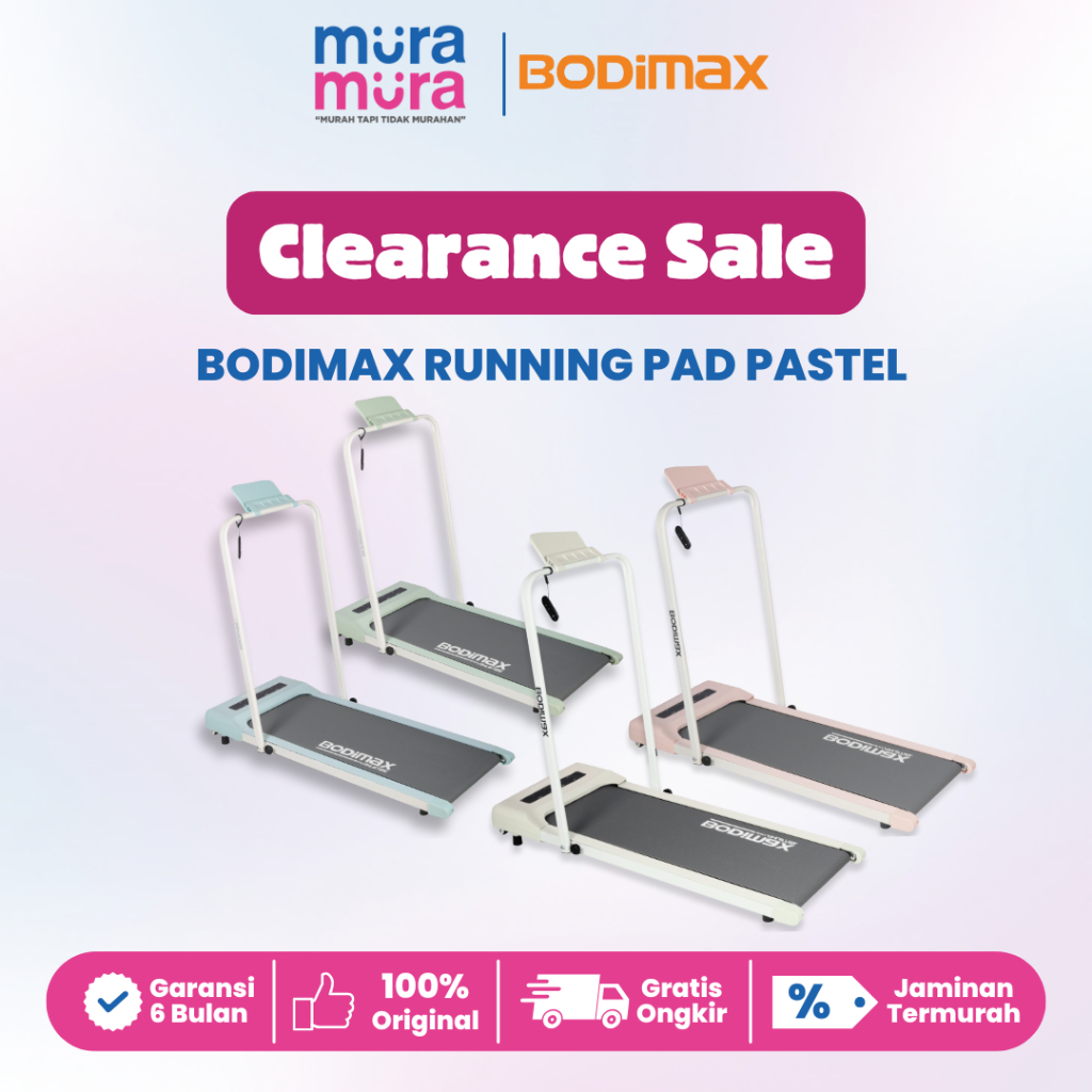 Clearance Sale Bodimax Running Pad Pastel Treadmill Gym Alat Olahraga Fitness