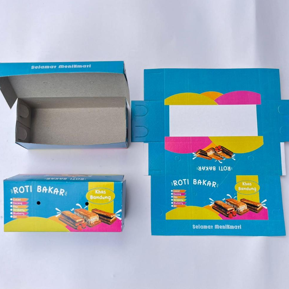 Dus Roti Bakar Murah tebal 20×8,5×7 (duplek 350 gsm)