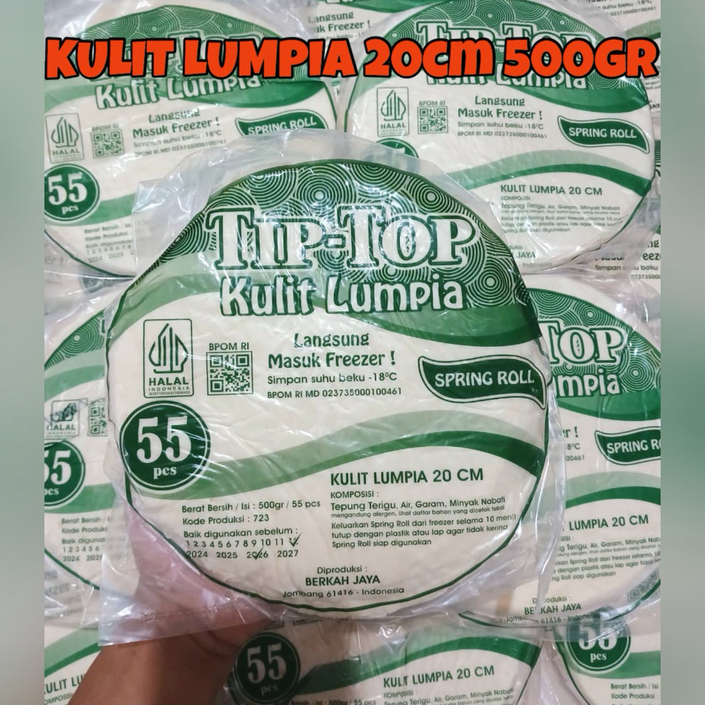 KULIT LUMPIA 500GR ISI 55PCS//FROZEN FOOD KHUSUS INSTAN AREA SEMARANG KOTA