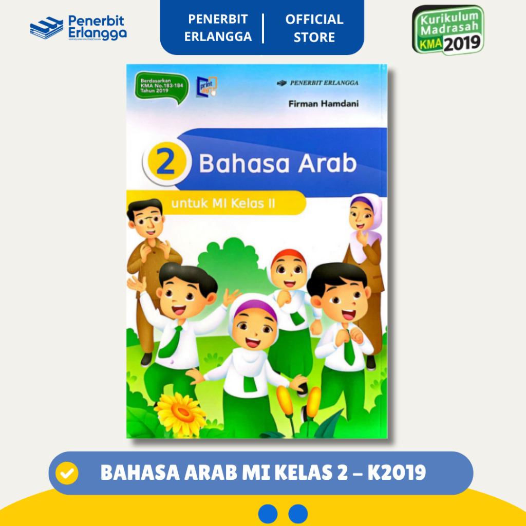 [Erlangga Official] Bahasa Arab Mi Kelas 2 Kurikulum 2019 Lulus Penilaian