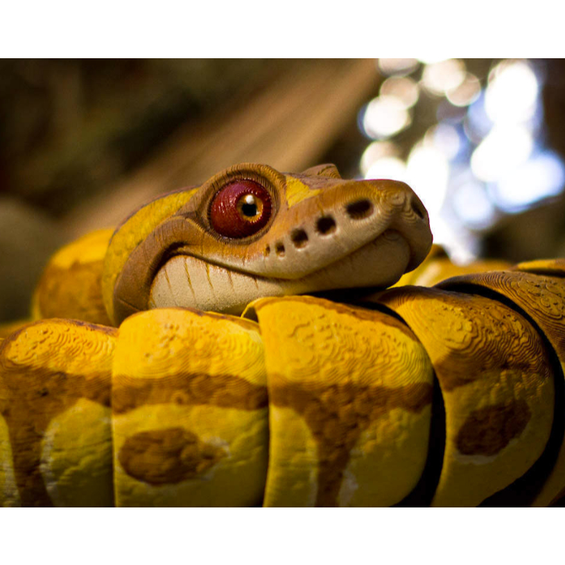 Ball Python Snake Articulated – Mainan Ular Fleksi Artikulasi