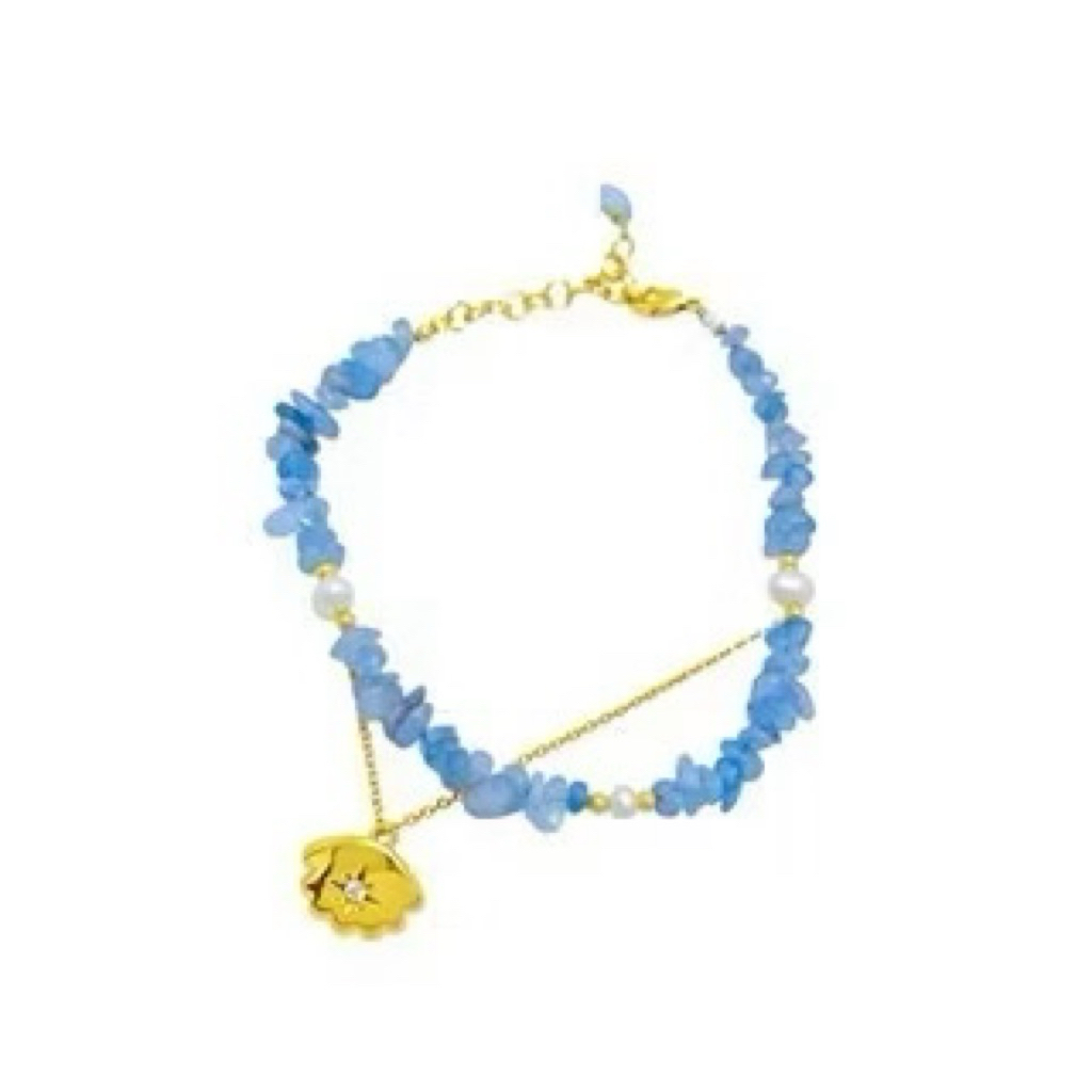 OH SOME KKV - YG Bead Bracelet Gelang Rantai Biru (Unused)
