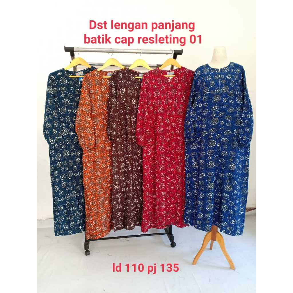 YAYA Homedress MGM - Homedress Batik Cap Pekalongan Premium Batik Cap Daster Lowo Resleting Daster R