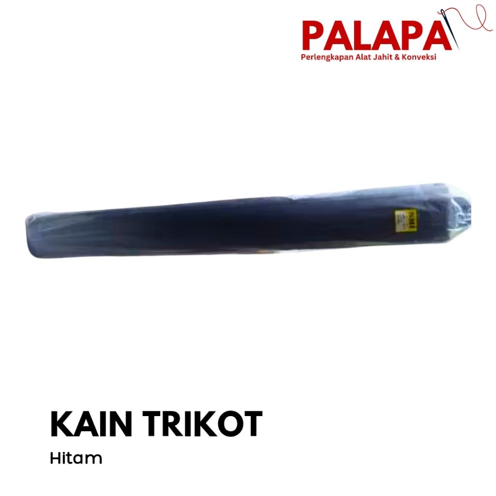 Kain Trikot R11 bahan tipis warna hitam 100 yard