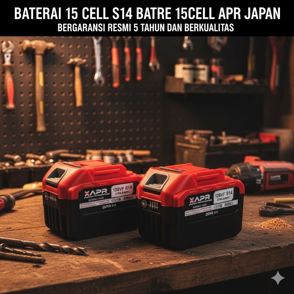 MURAH Baterai impact bor APR jld LXT GTools Eropa 10cell 15cell 20ribu mah Awet Tahan Lama