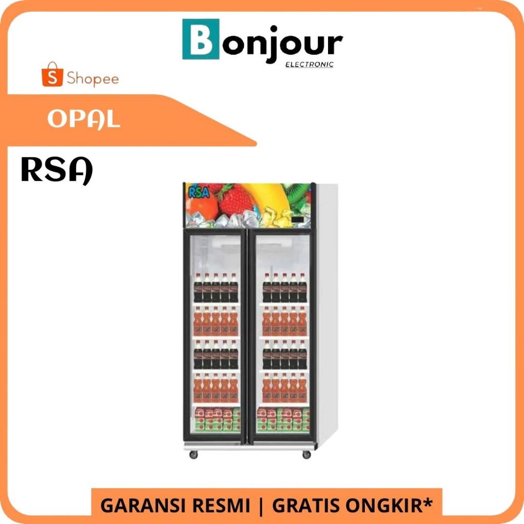 Showcase 2 Pintu 600 L RSA OPAL Showcase RSA 2 Pintu 600Liter OPAL RSA