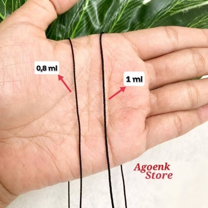 Tali polos bahan untuk gelang dan tasbih per meter original premium
