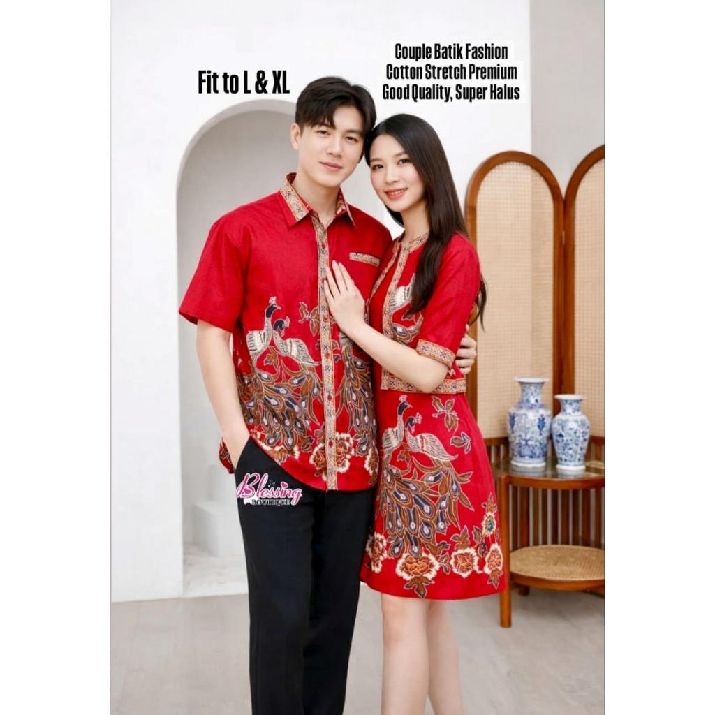 couple batik pria dan wanita kemeja batik pria dan dress batik wanita modern terbaru dress model bla