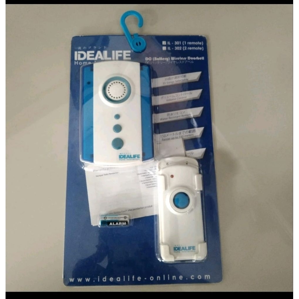 IDEALIFE DOORBELL IL 301 BEL PINTU 1 REMOTE