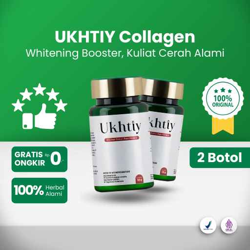 UKHTIY COLLAGEN Mencerah Kulit Dari Dalam Paket 1 Botol - UKHTIY