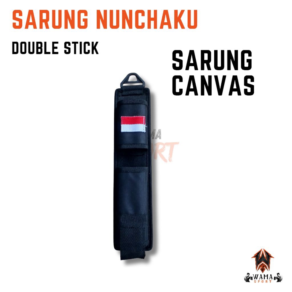 Sarung Canvas Nunchaku Double Stick Stainless Co