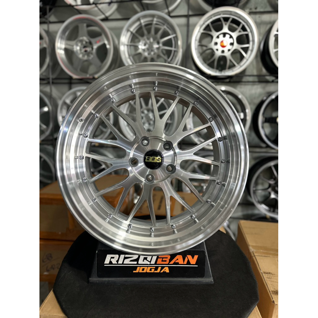 velg BBS LM r18 full polish pcd 5x114 lebar 9 kondisi baru