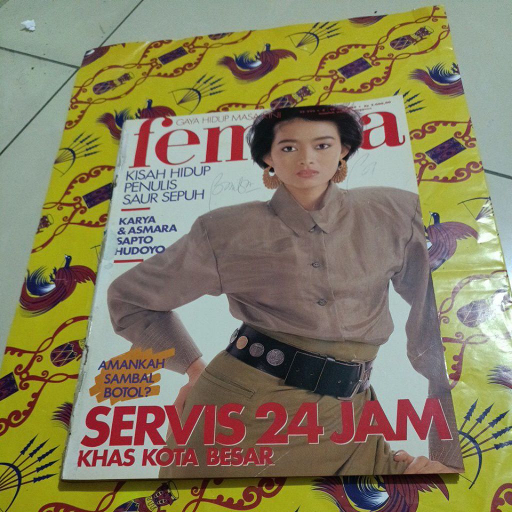 Majalah Femina Tahun 1989 - Servis 24 Jam khas kota besar