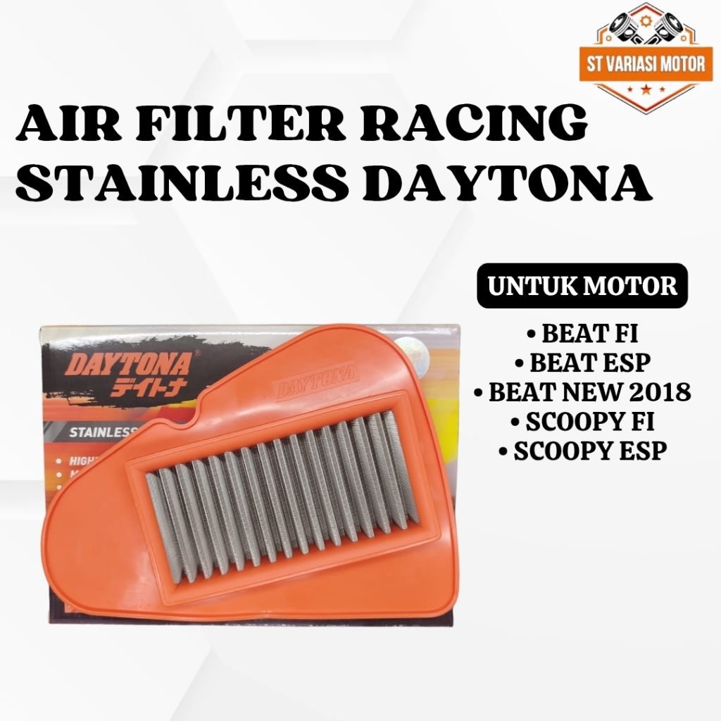 Air Filter Racing Stainless Daytona Beat FI Beat Esp Beat New 2018 Scoopy Esp Scoopy FI