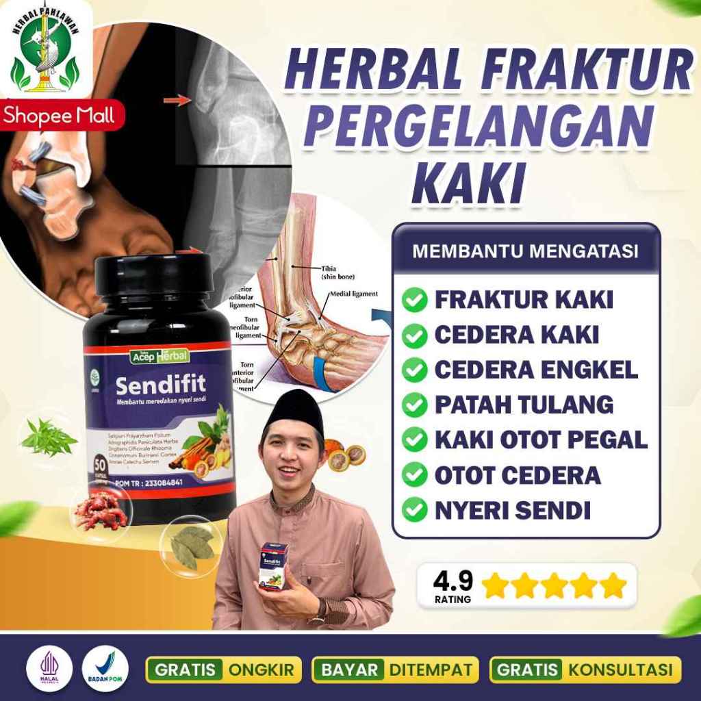 Obat Herbal Fraktur Pergelangan Kaki, Cedera Pergelangan Kaki, Cedera Engkel Kaki, Nyeri Otot Kaki -