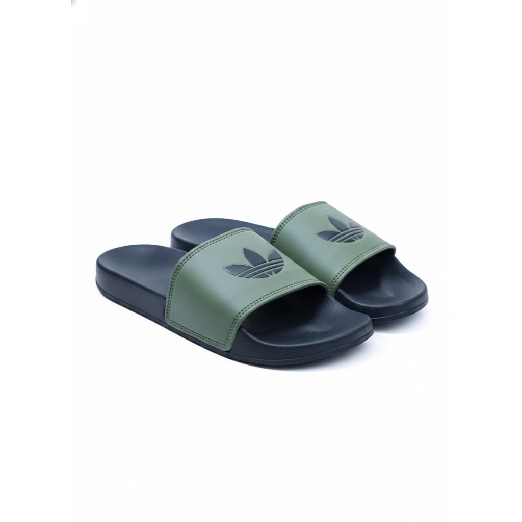 Sendal Slop Adidas Pria Wanita Remaja slide Sandal Slip On Ad Sendal Karet Pria Wanita REAL PIC