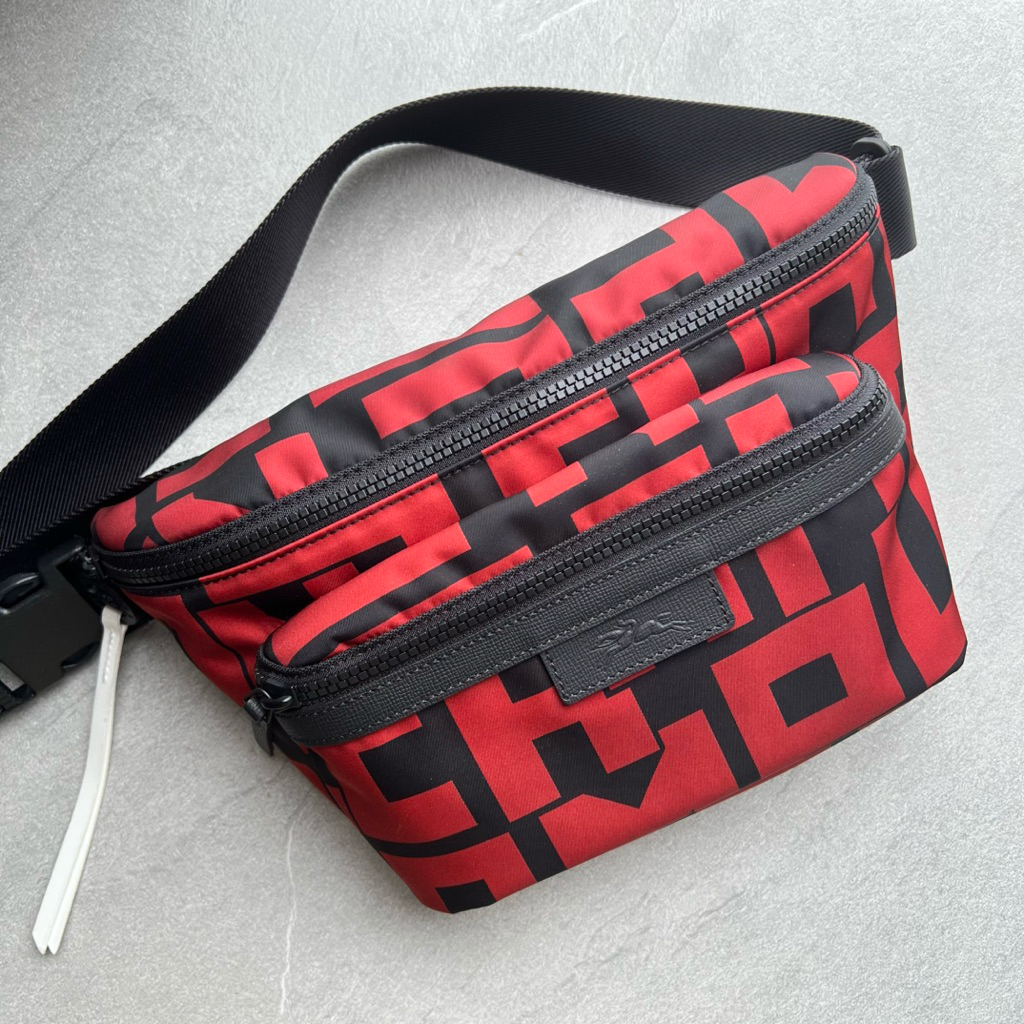 LC LGP BUMBAG WHITE & RED