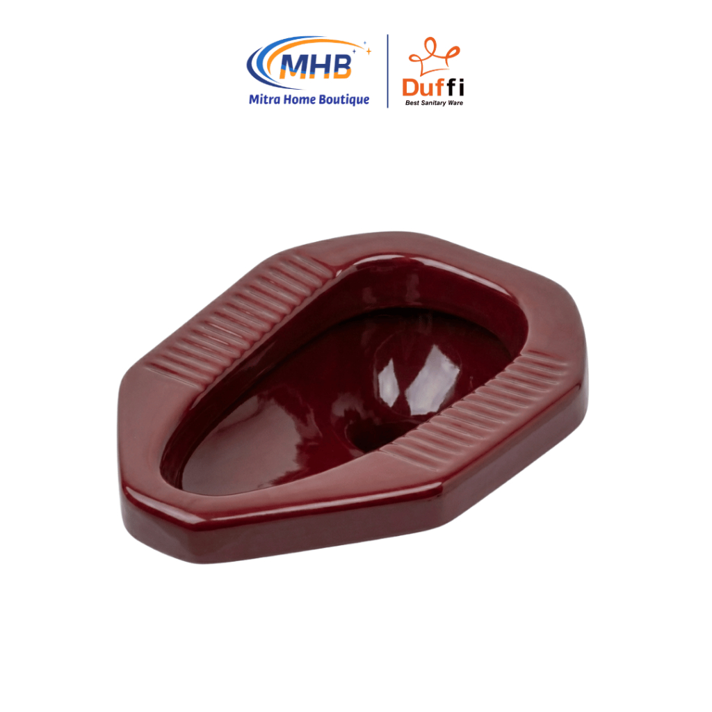 INA Kloset Jongkok Keramik Maroon Glossy - Mitra Home Boutique