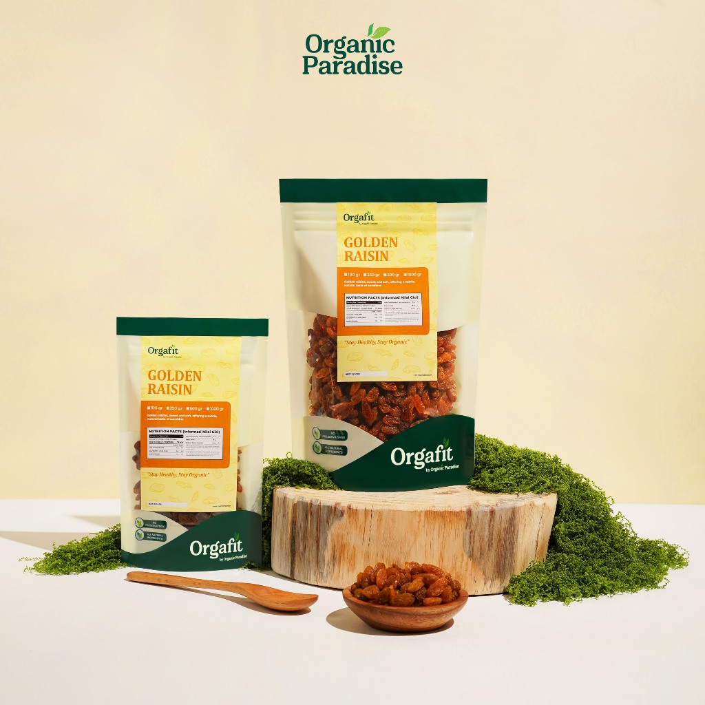 Organic Paradise Golden Raisin 100 gram / Kismis Gold 100 gram
