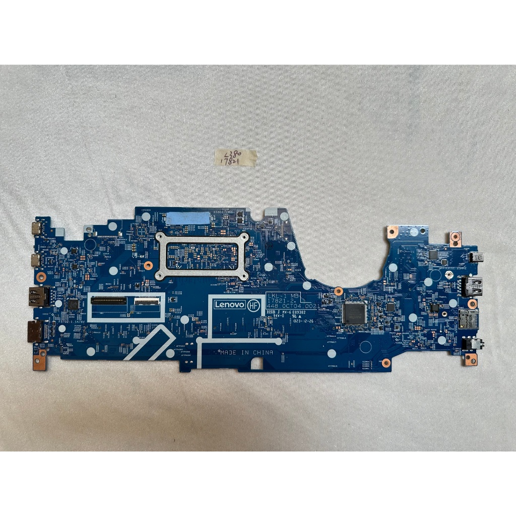 MOTHERBOARD LENOVO THINKPAD YOGA L380 17821-2  I3-8130  I5-8250 TES OKE Kondisi BARU