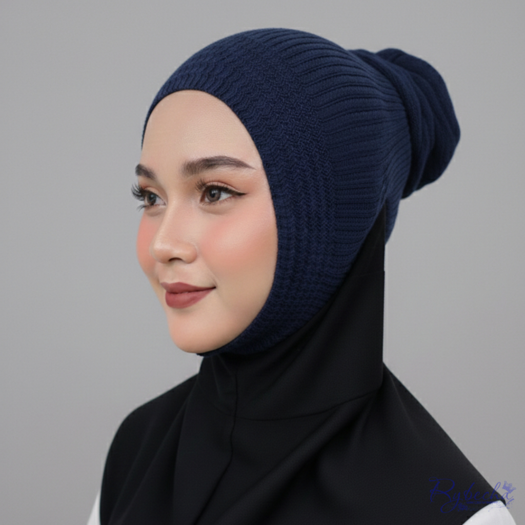 Ciput Anti Budeg Lubang Telinga Konde Inner Hijab Rajut Anti Pusing Cepol
