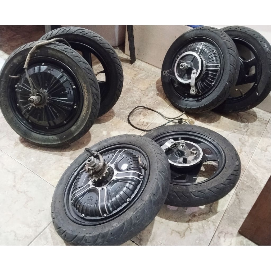 Dinamo Sepeda Listrik U-WINFLY 48V 500W BLDC- Motor sepasang, New