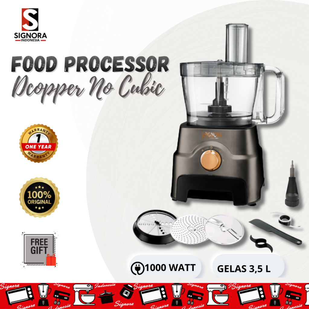 Food Processor Dcopper Signora Tanpa Cubic Cutter signora