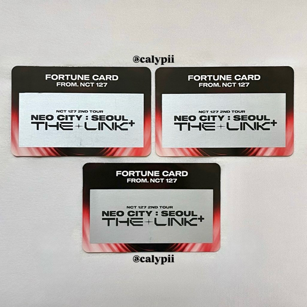 NCT 127 THE LINK+ FORTUNE CARD PHOTOCARD