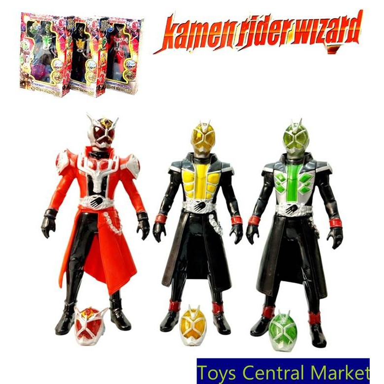 Mainan robot Kamen Rider Wizard with masked, action figure, action figurine