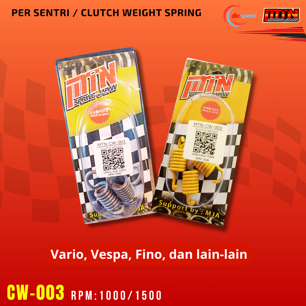 Per Sentri Ninja Vario Vespa Original MTN Spring Japan (CW-003) rpm 1000 1500