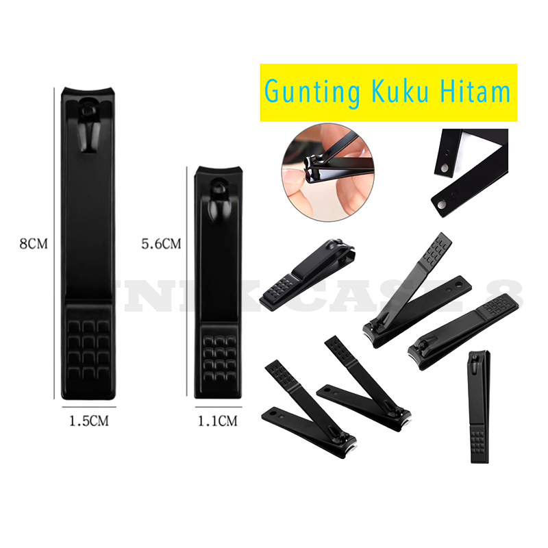 Gunting Kuku Hitam Baja Ringan Tajam