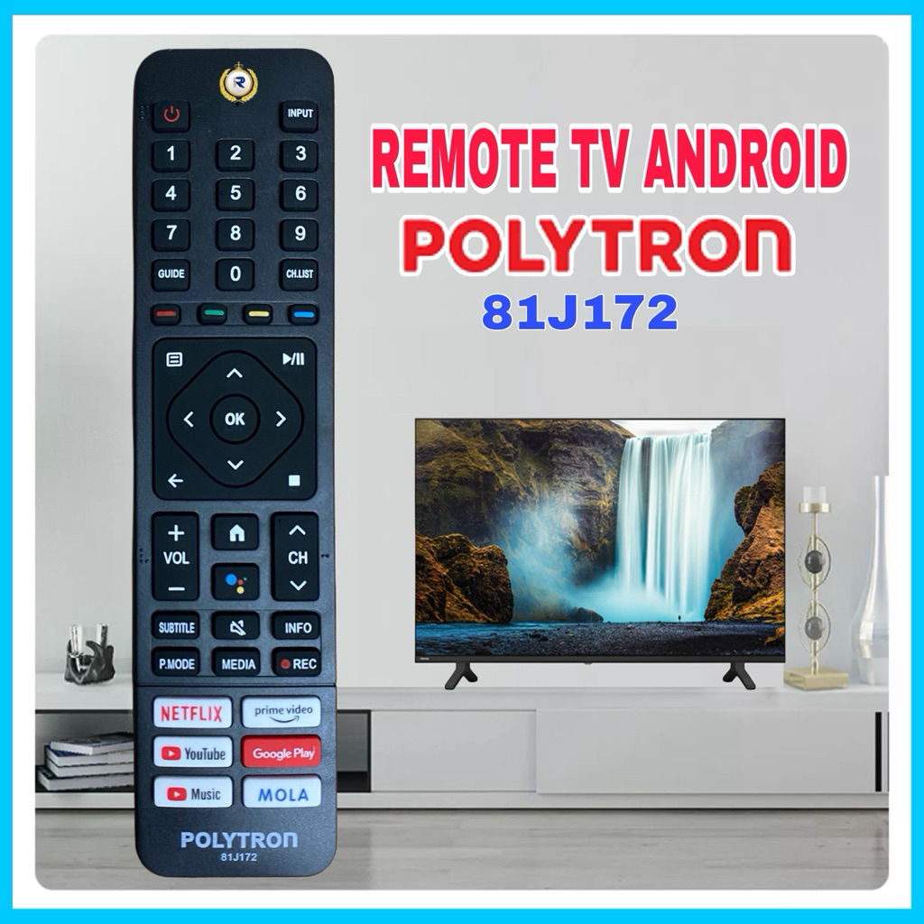 REMOT REMOTE TV POLYTRON SMART TV 81J172 / 81J208 ORIGINAL