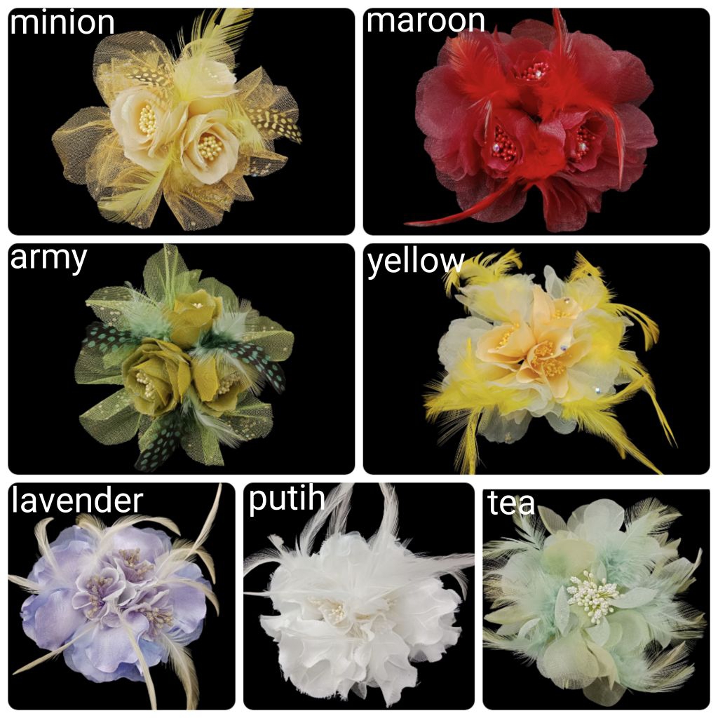 Bunga korsase / korsase gaun / Aksesoris rambut / Aksesoris gaun / hiasan gaun / korsase gaun pesta 