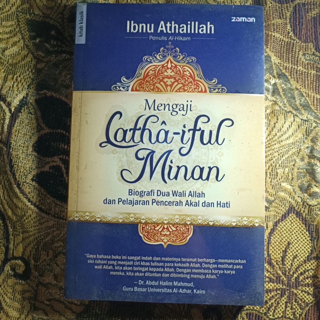 Mengaji Latha-iful Minan Biografi Dua Wali Allah dan Pelajaran Pencerah Akal dan Hati, Ibnu Athailla