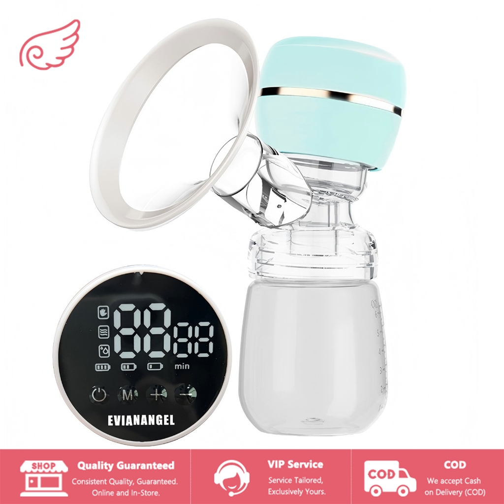 EVIANANGEL Pompa Asi Elektrik Tanpa Kabel Otomatis Portabel Pompa Asi Hisap Kuat Breast Pump Pompa A