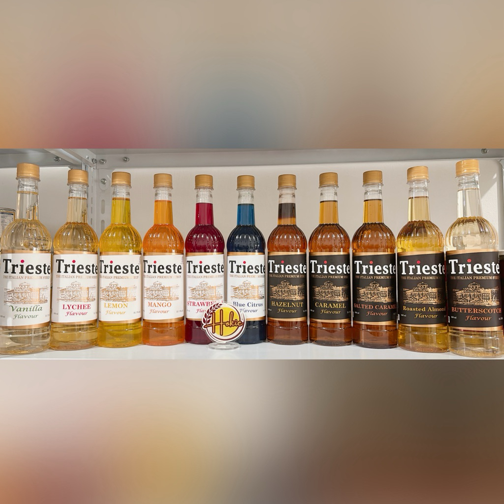 [EXP Lama] Trieste Premium Syrup 650ml Vanilla Lychee Lemon Mango Strawberry Blue Citrus Hazelnut Ca