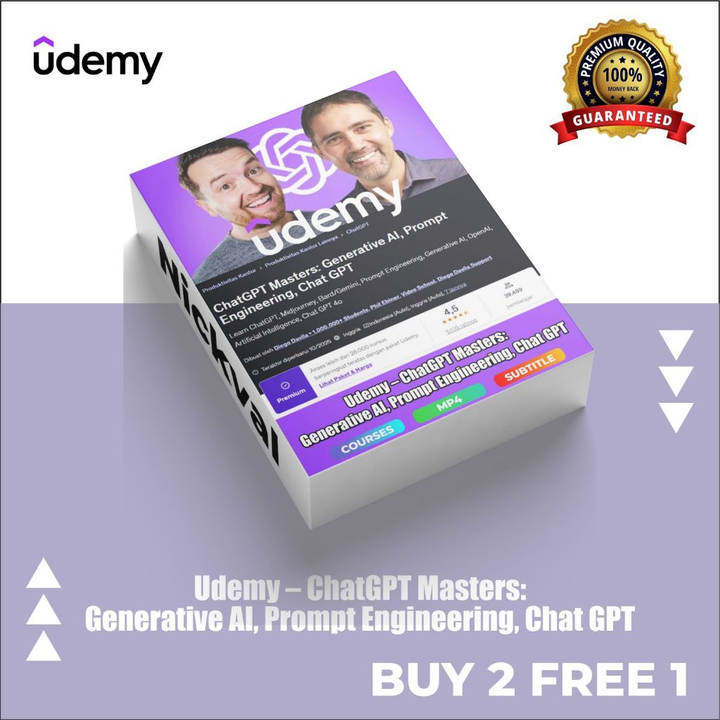 Udemy – ChatGPT Masters:  Generative AI, Prompt Engineering, Chat GPT